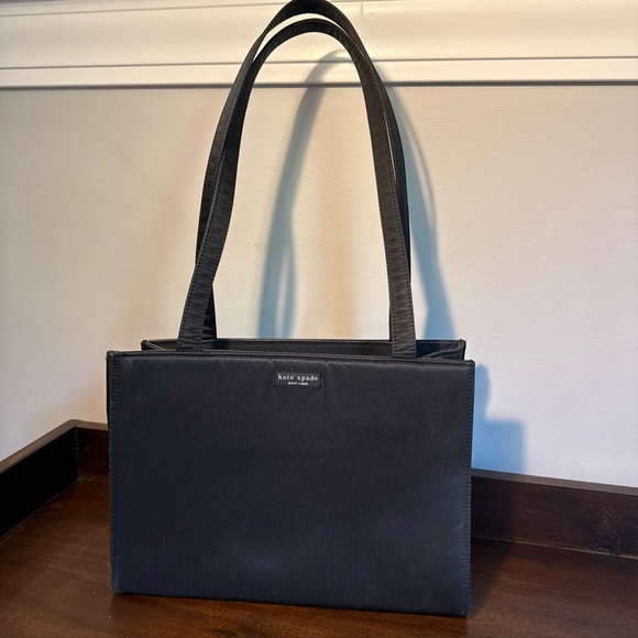 Kate Spade NY 90s Sam Mini Box Purse Vintage Black Handbag Vintage B - Picture 1 of 12